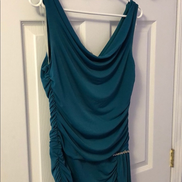 Cool turquoise/emerald dress - Picture 2 of 3
